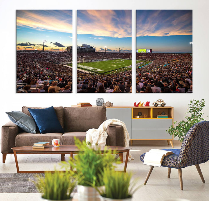 UCF Knights Football Team Print - Orlando FBC Mortgage Stadium Wall Art Canvas Print