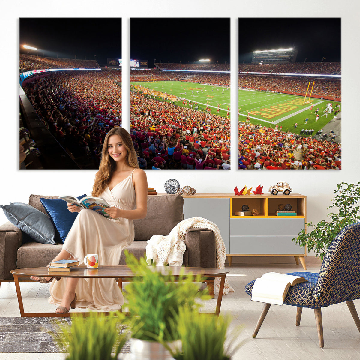 35139-MGV-CV-36X24 - Iowa State University Cyclones Canvas Print, Jack Trice Stadium