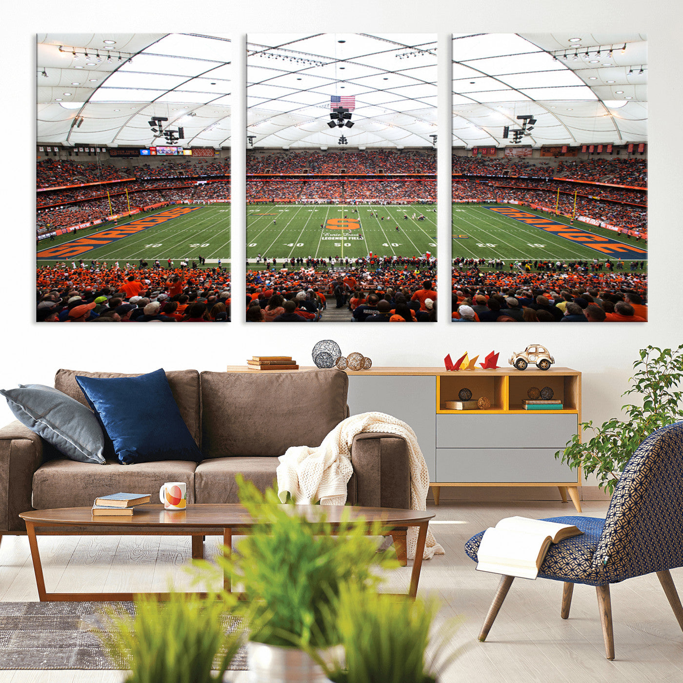 MGV-CV-60X30-3P - Syracuse University Orange Football Team Print - Syracuse JMA Wireless Dome Wall Art Canvas Print