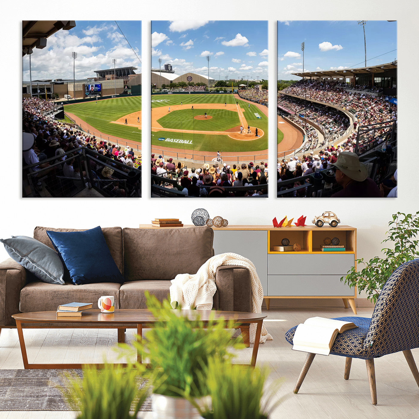 MGV-CV-60X30-3P - The Texas A&M University Aggies Athletics Team Print - College Station Kyle Field Wall Art Canvas