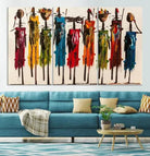 Edit-Images-Abstract African Women Wall Art Canvas Print