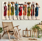 Edit-Images-Abstract African Women Wall Art Canvas Print