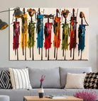 Edit-Images-Abstract African Women Wall Art Canvas Print