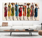 Edit-Images-Abstract African Women Wall Art Canvas Print