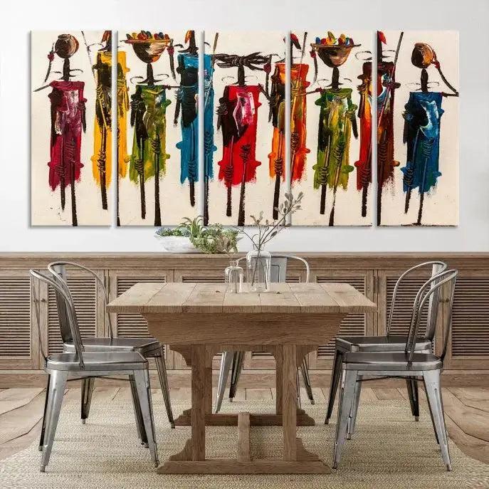 Edit-Images-Abstract African Women Wall Art Canvas Print