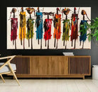 Edit-Images-Abstract African Women Wall Art Canvas Print