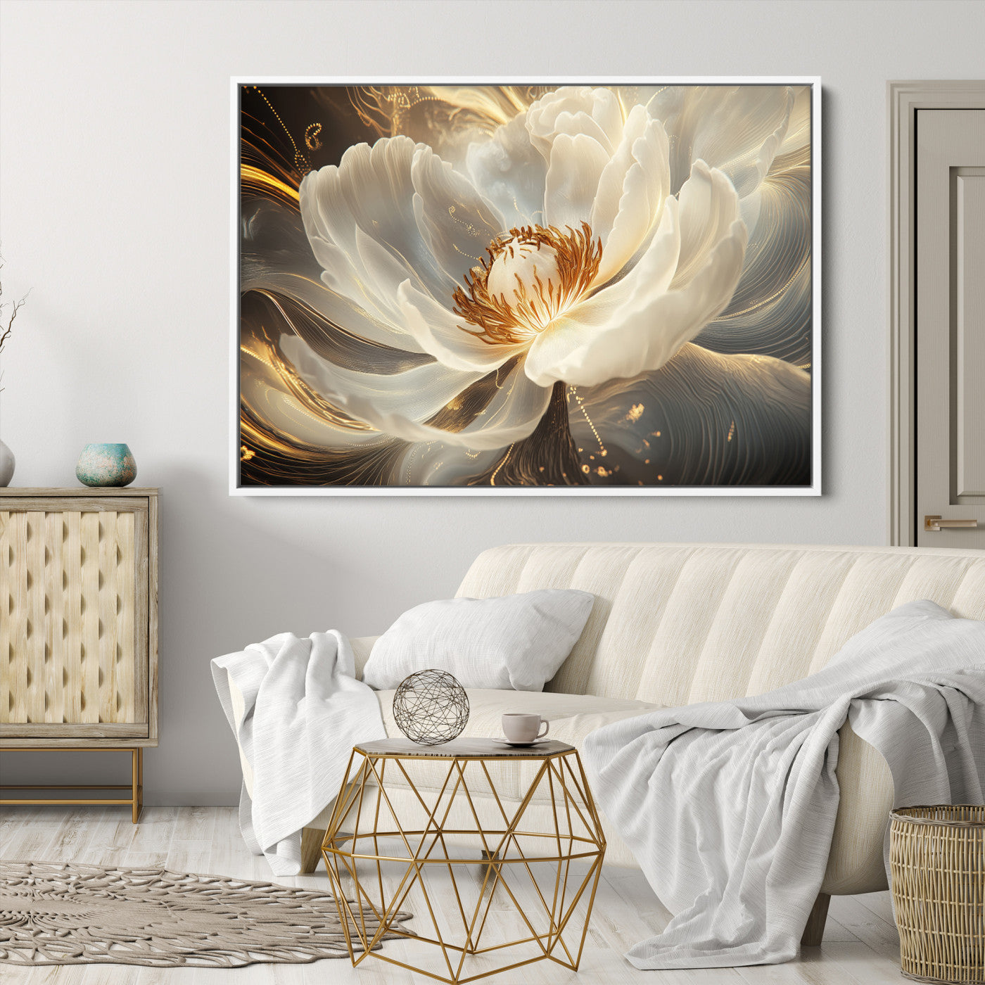 88383-MGV-CV-36X24-Abstract Floral Wall Art Canvas Print