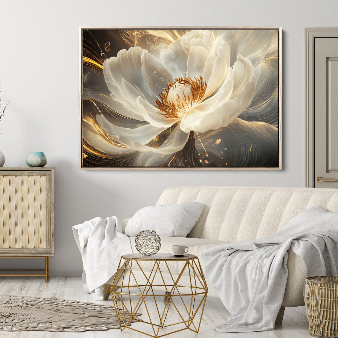88383-MGV-CV-36X24-Abstract Floral Wall Art Canvas Print