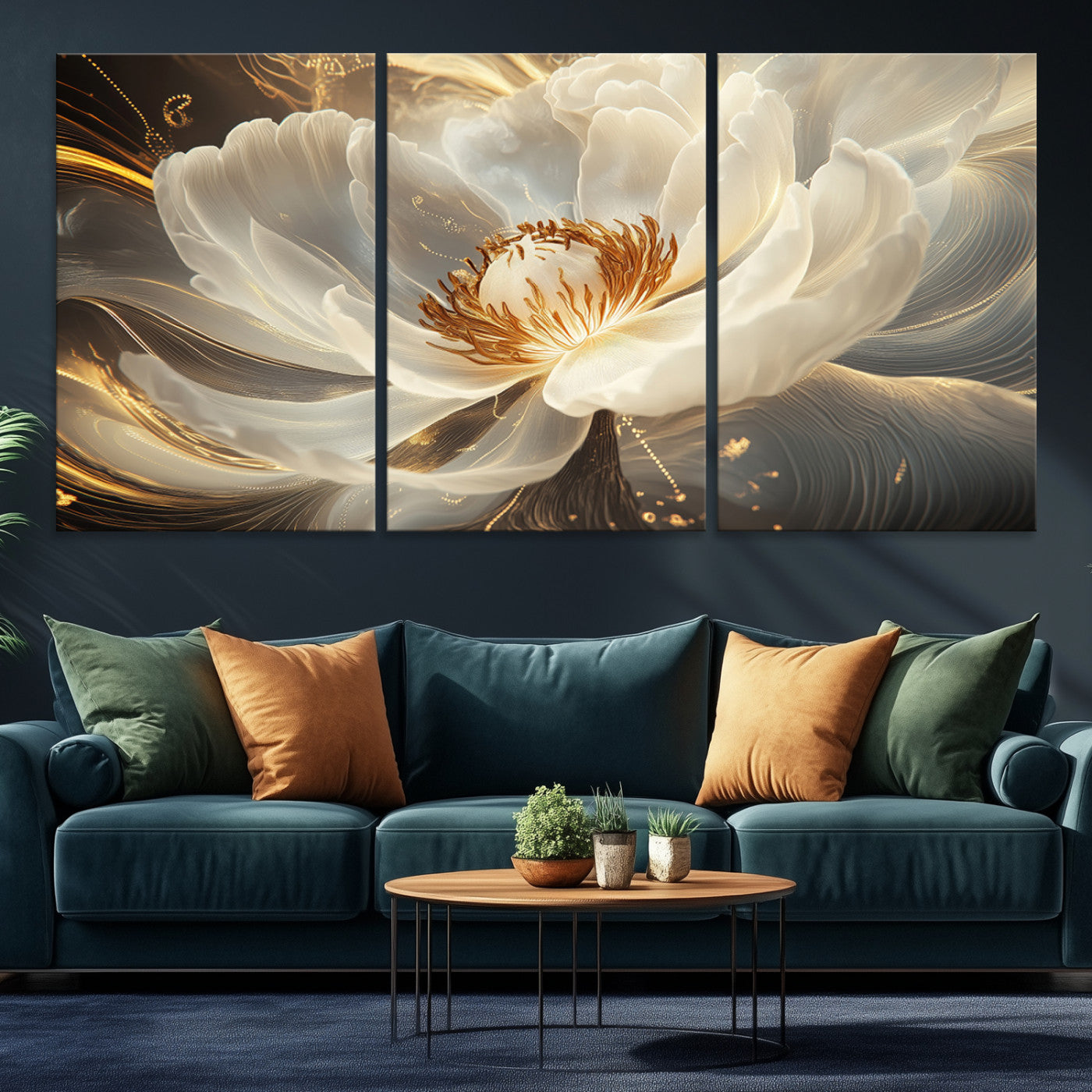 88383-MGV-CV-36X24-Abstract Floral Wall Art Canvas Print