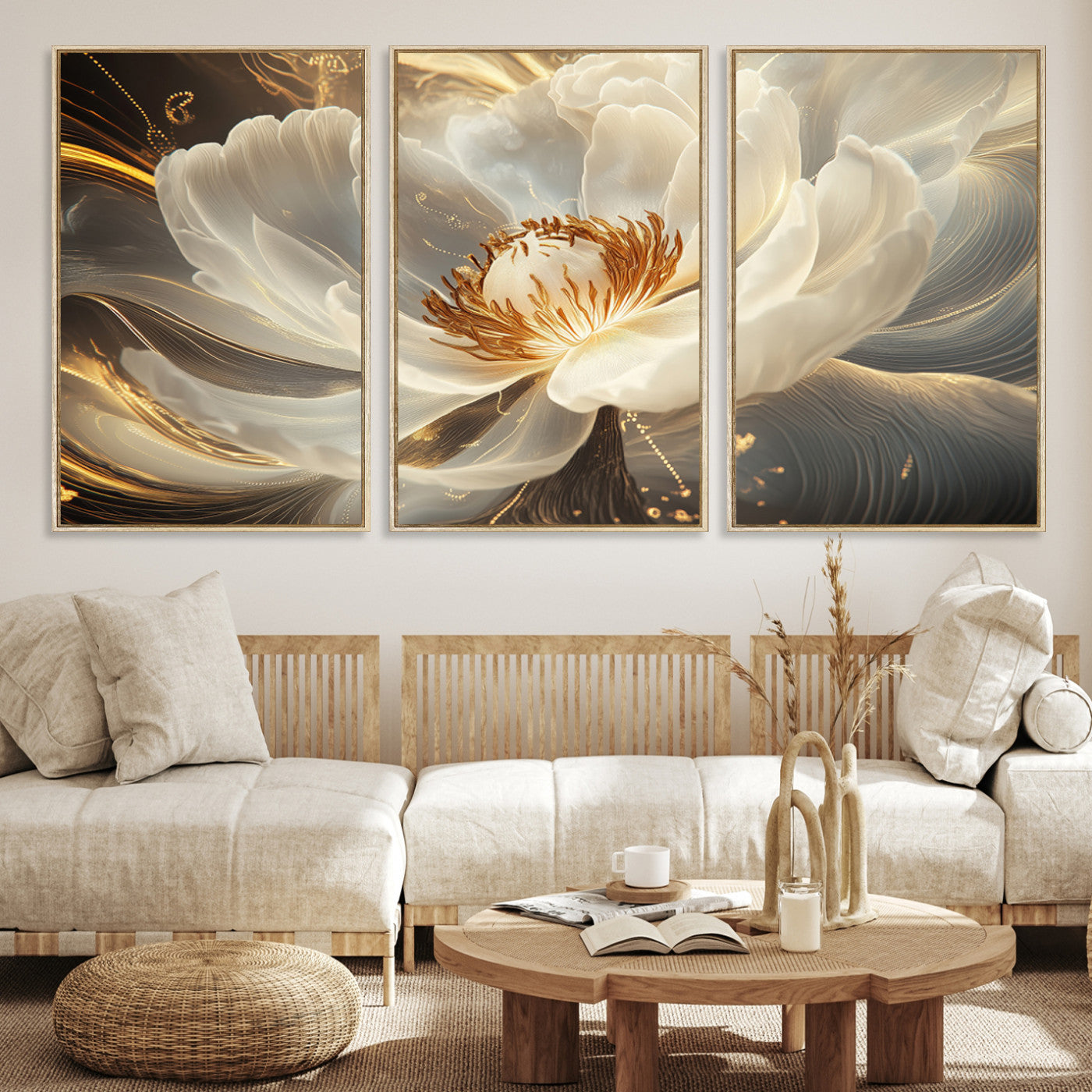 88383-MGV-CV-36X24-Abstract Floral Wall Art Canvas Print