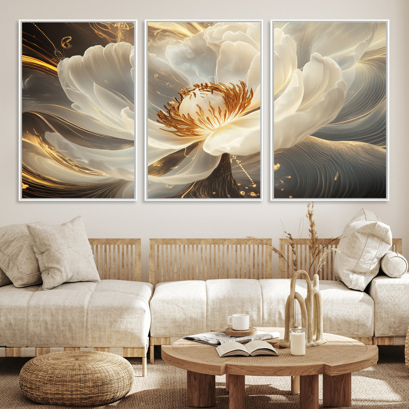 88383-MGV-CV-36X24-Abstract Floral Wall Art Canvas Print
