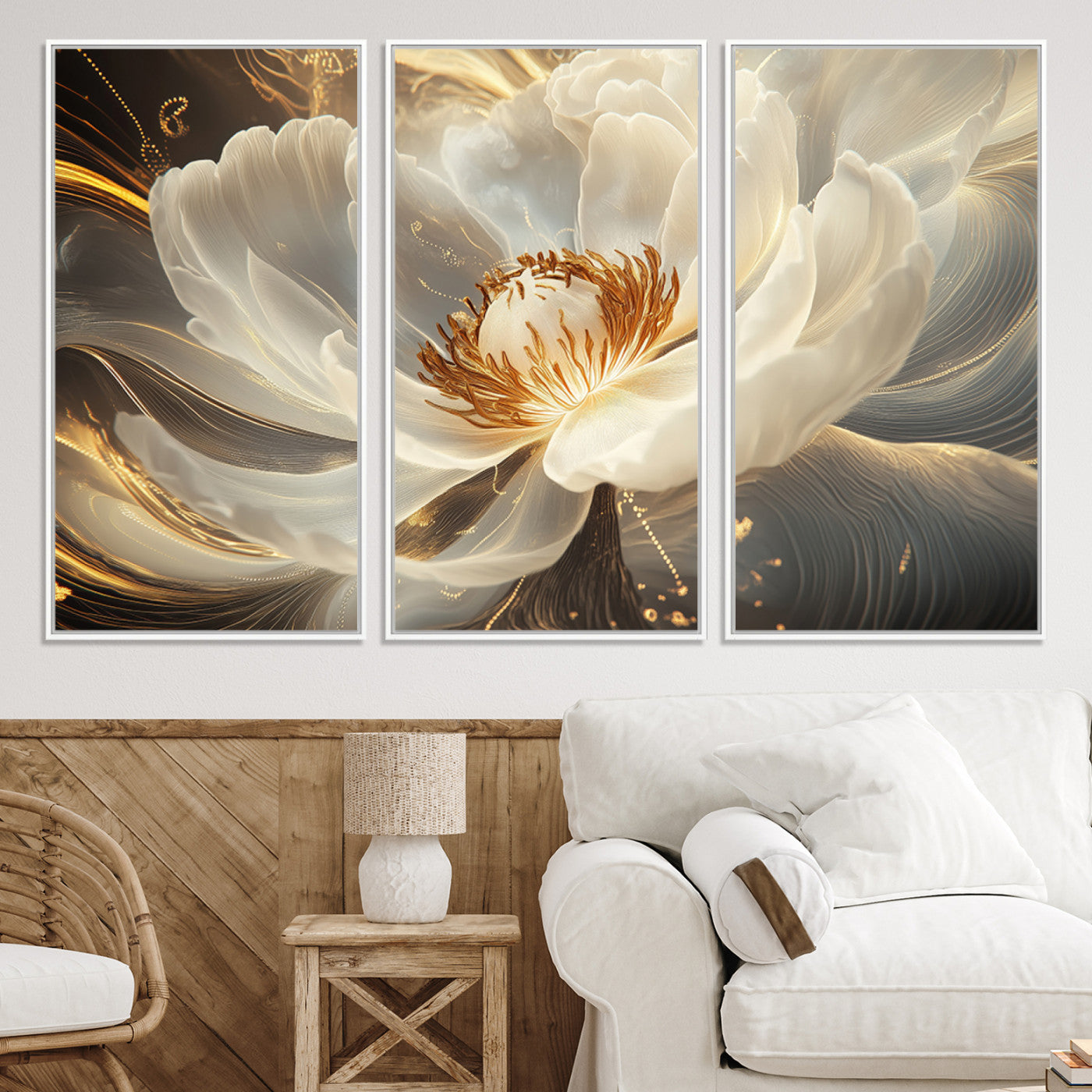88383-MGV-CV-36X24-Abstract Floral Wall Art Canvas Print
