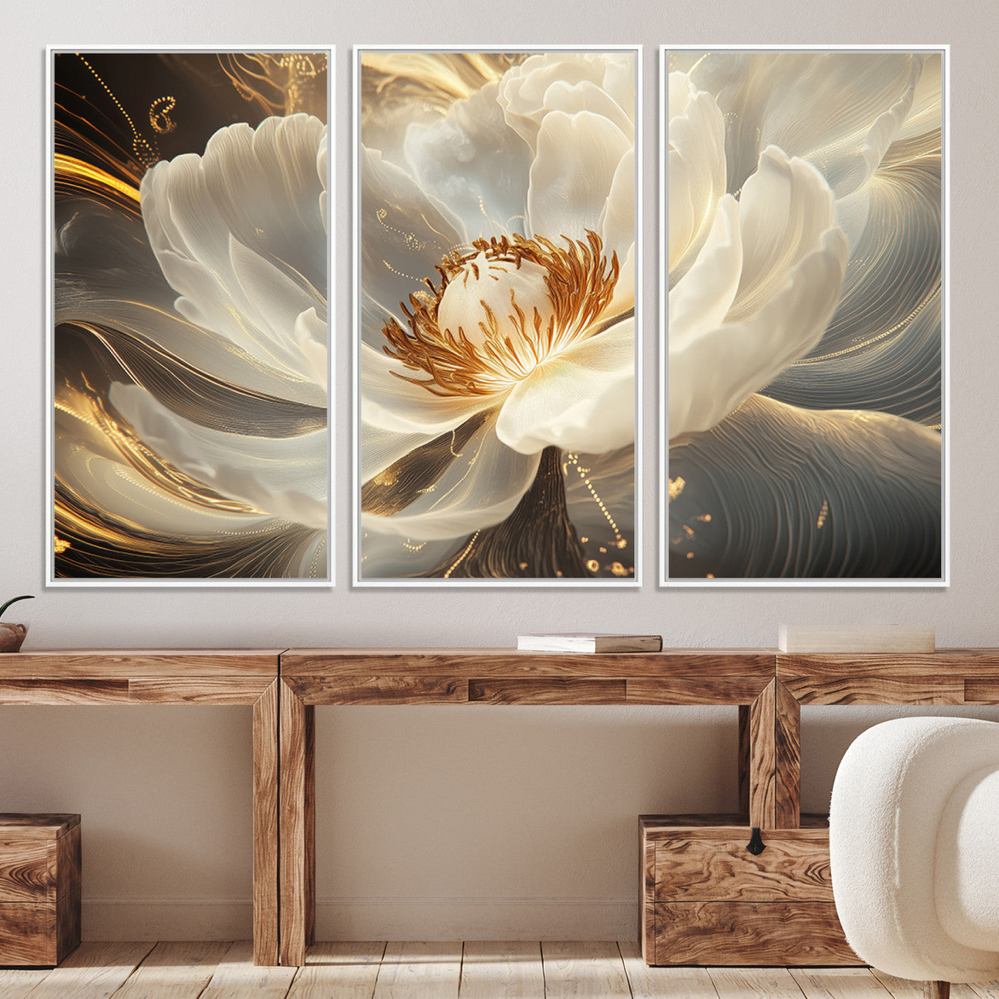 88383-MGV-CV-36X24-Abstract Floral Wall Art Canvas Print