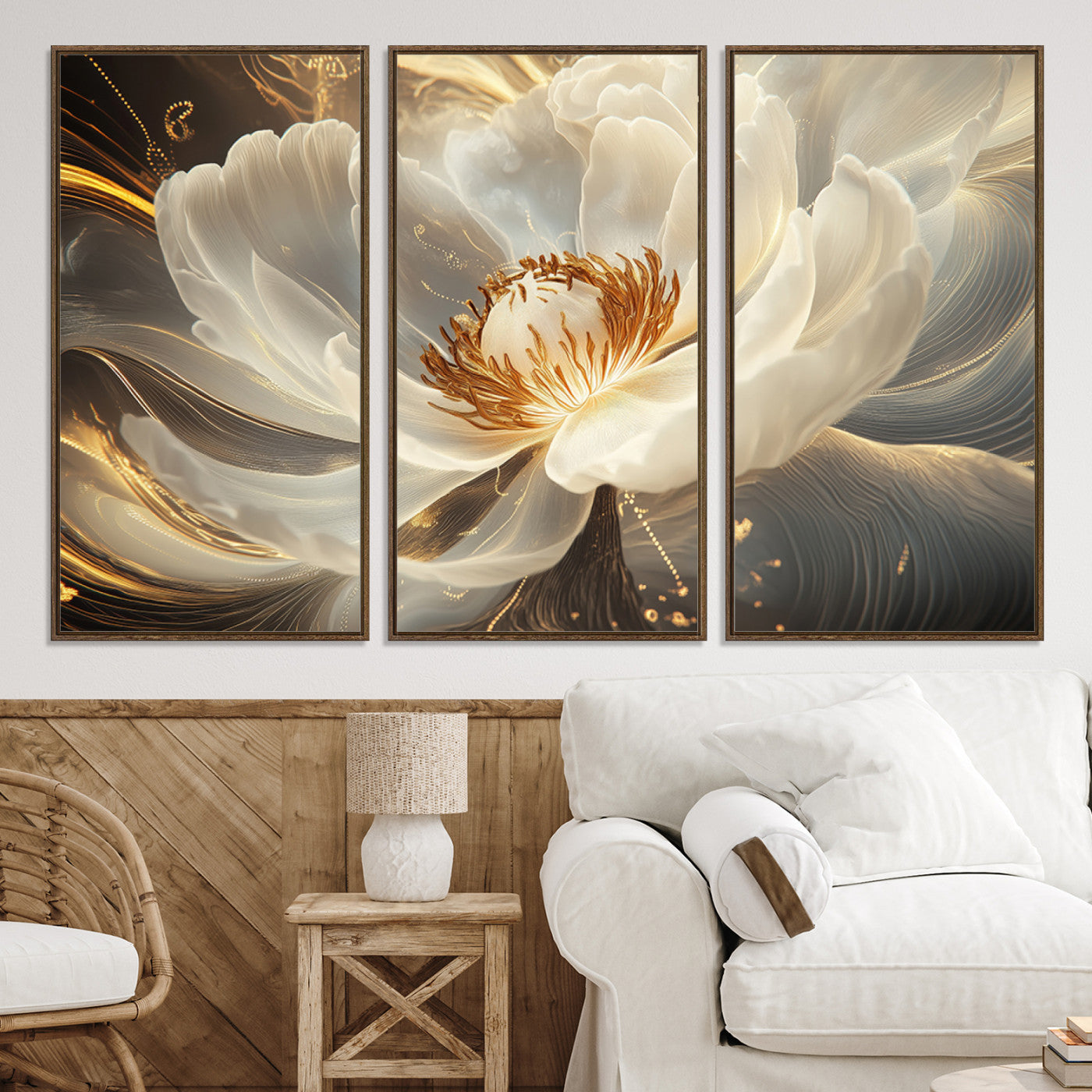 88383-MGV-CV-36X24-Abstract Floral Wall Art Canvas Print