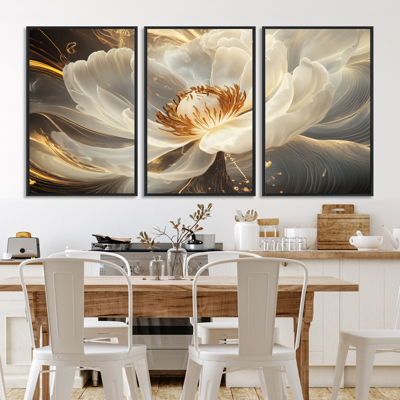 88383-MGV-FC-60X30-3P_Black-Abstract Floral Wall Art Canvas Print