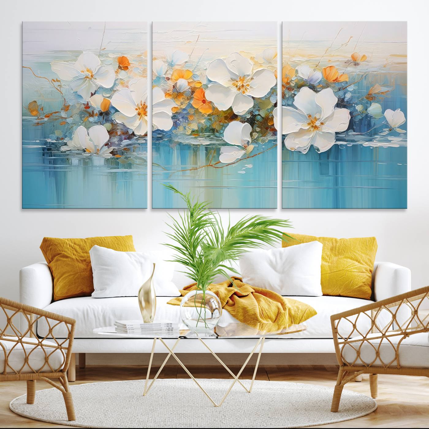 18865-MGV-CV-36X24-Abstract Flower Wall Art Canvas Print