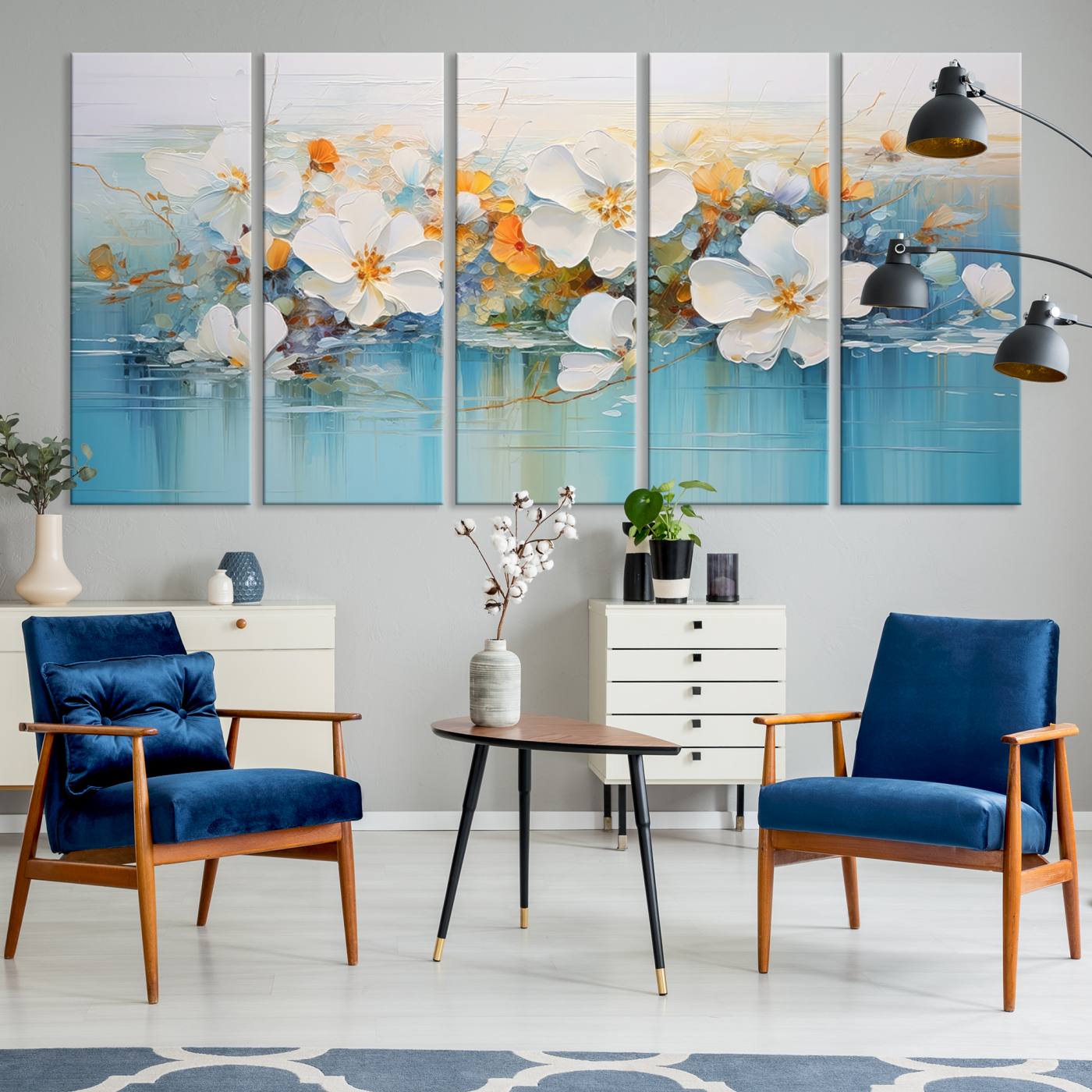 18865-MGV-CV-36X24-Abstract Flower Wall Art Canvas Print