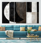 47880-MGV-CV-36X24-Abstract Modern Wabi Sabi Wall Art Canvas Print Set, Minimalist Wall Art, Mid Century Art Print