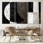 47880-MGV-CV-36X24-Abstract Modern Wabi Sabi Wall Art Canvas Print Set, Minimalist Wall Art, Mid Century Art Print
