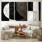 47880-MGV-CV-36X24-Abstract Modern Wabi Sabi Wall Art Canvas Print Set, Minimalist Wall Art, Mid Century Art Print