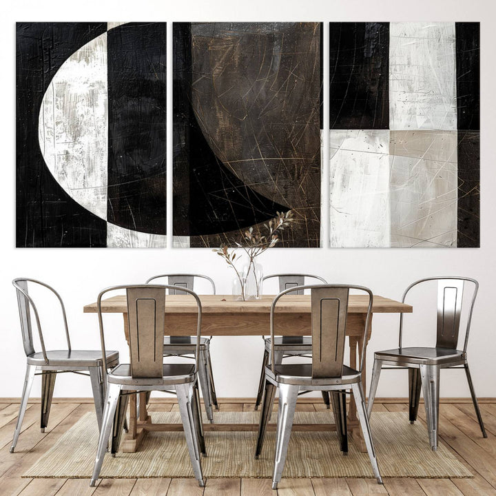 47880-MGV-CV-36X24-Abstract Modern Wabi Sabi Wall Art Canvas Print Set, Minimalist Wall Art, Mid Century Art Print