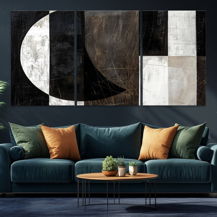 47880-MGV-CV-36X24-Abstract Modern Wabi Sabi Wall Art Canvas Print Set, Minimalist Wall Art, Mid Century Art Print