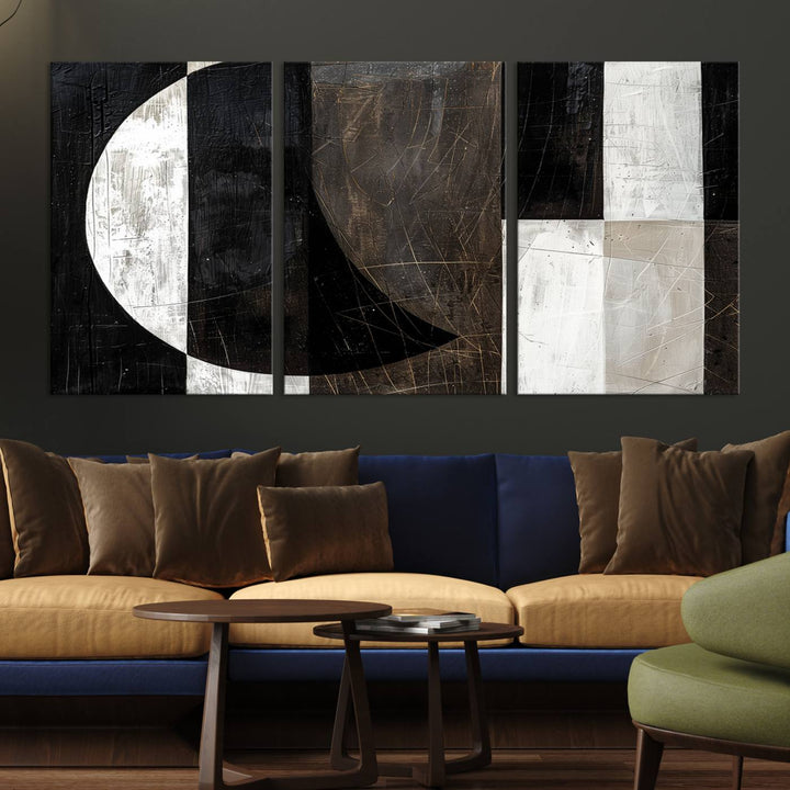 47880-MGV-CV-36X24-Abstract Modern Wabi Sabi Wall Art Canvas Print Set, Minimalist Wall Art, Mid Century Art Print