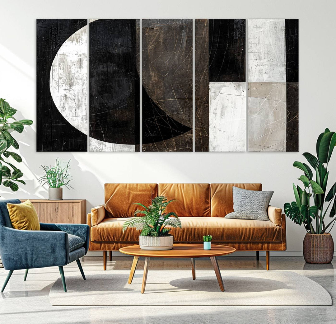 47880-MGV-CV-36X24-Abstract Modern Wabi Sabi Wall Art Canvas Print Set, Minimalist Wall Art, Mid Century Art Print