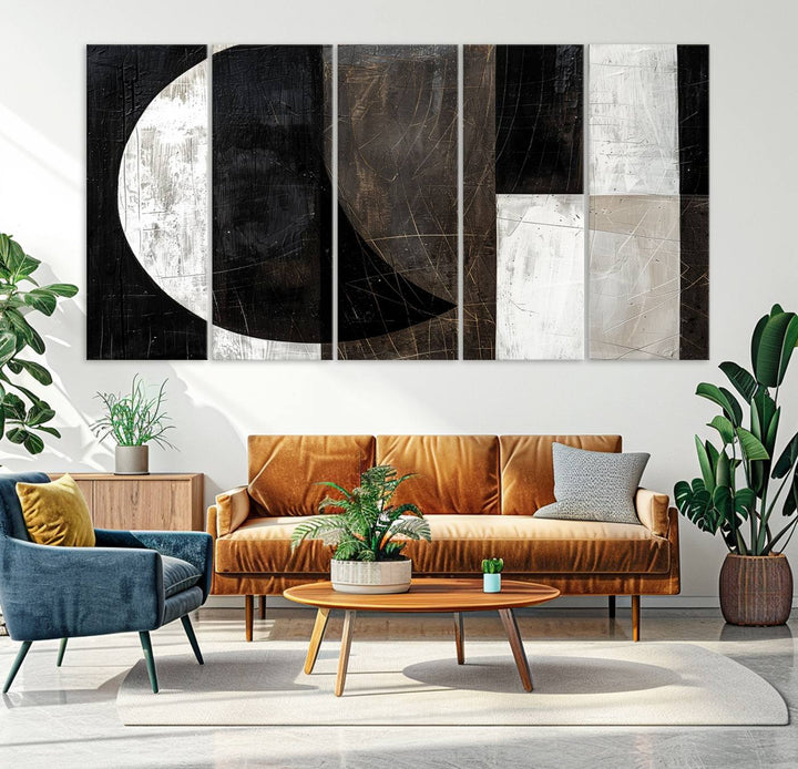 47880-MGV-CV-36X24-Abstract Modern Wabi Sabi Wall Art Canvas Print Set, Minimalist Wall Art, Mid Century Art Print