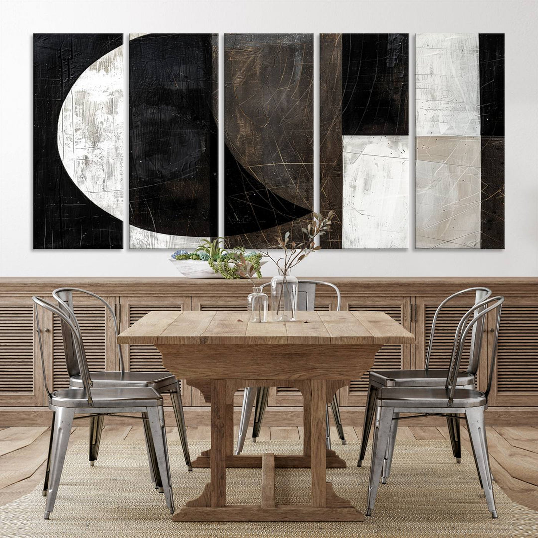 47880-MGV-CV-36X24-Abstract Modern Wabi Sabi Wall Art Canvas Print Set, Minimalist Wall Art, Mid Century Art Print