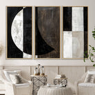 47880-MGV-CV-36X24-Abstract Modern Wabi Sabi Wall Art Canvas Print Set, Minimalist Wall Art, Mid Century Art Print