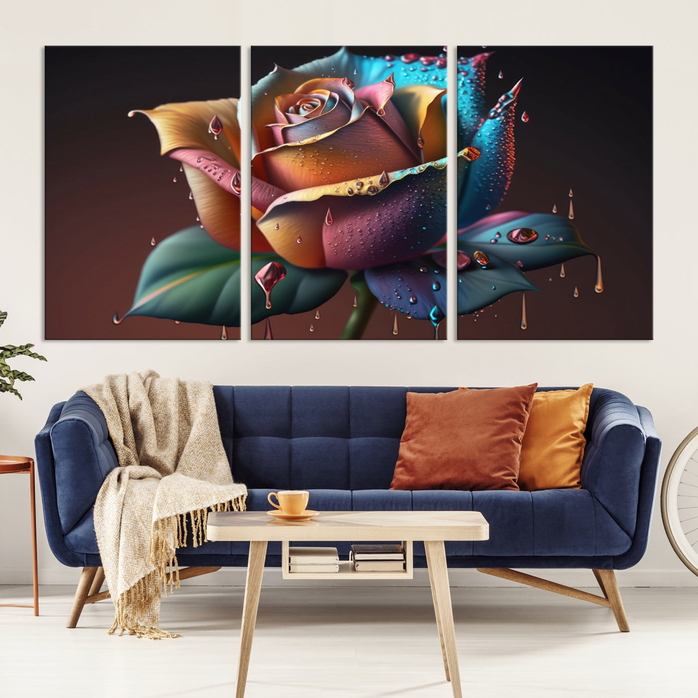 15207-MGV-CV-36X24-Abstract Rose Wall Art Canvas Print