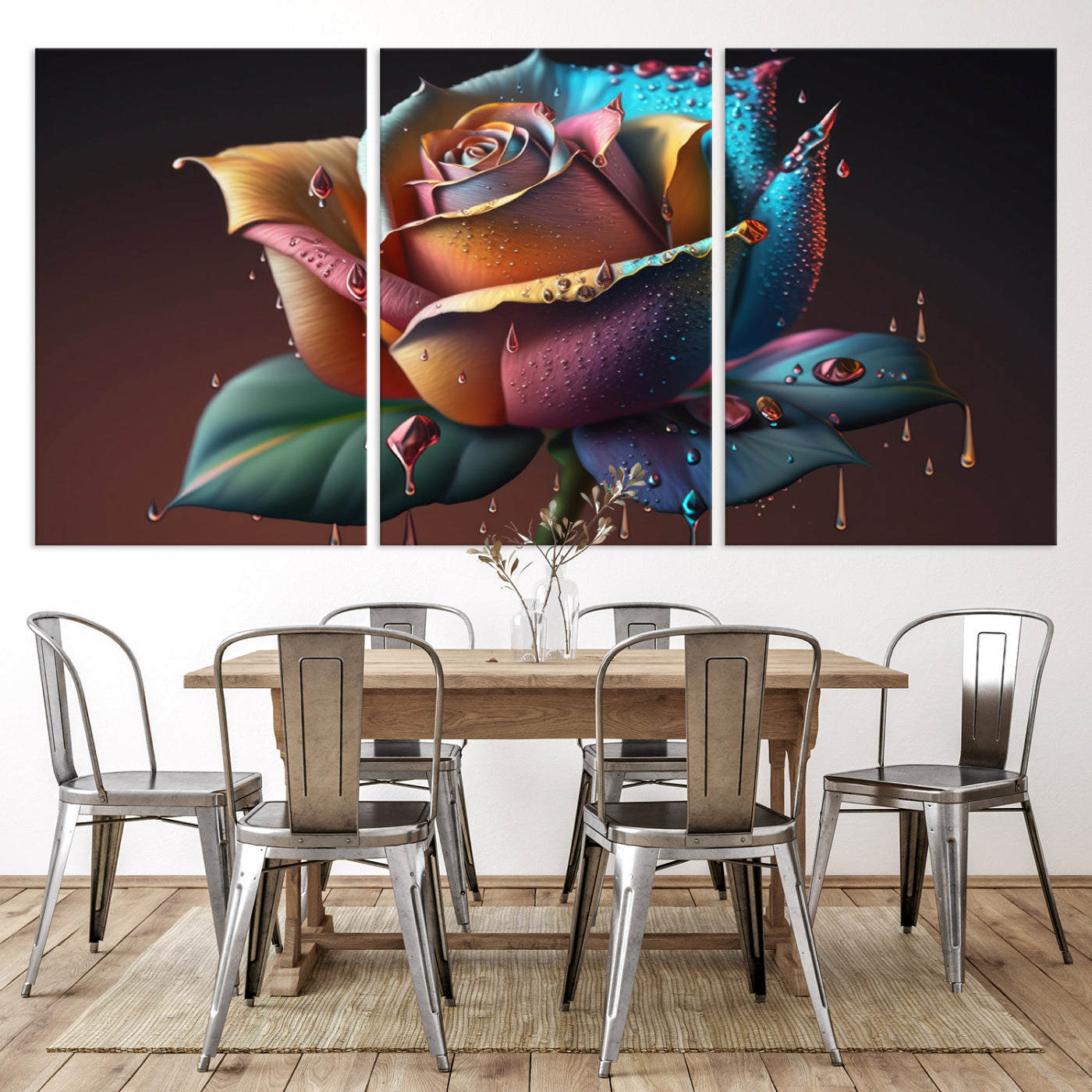 15207-MGV-CV-36X24-Abstract Rose Wall Art Canvas Print