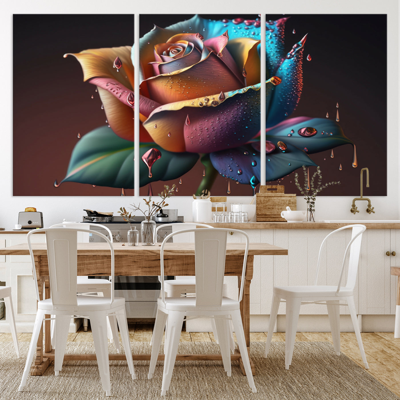 15207-MGV-CV-36X24-Abstract Rose Wall Art Canvas Print