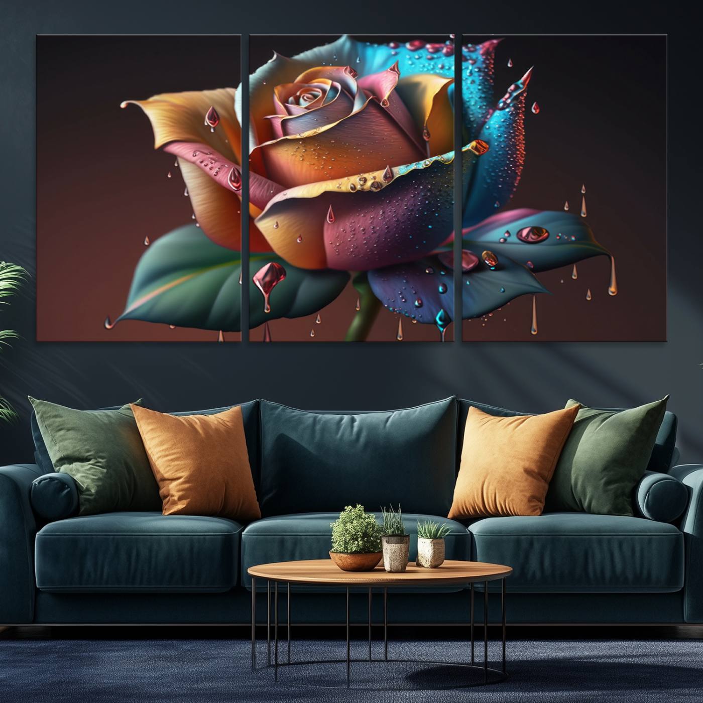 15207-MGV-CV-36X24-Abstract Rose Wall Art Canvas Print