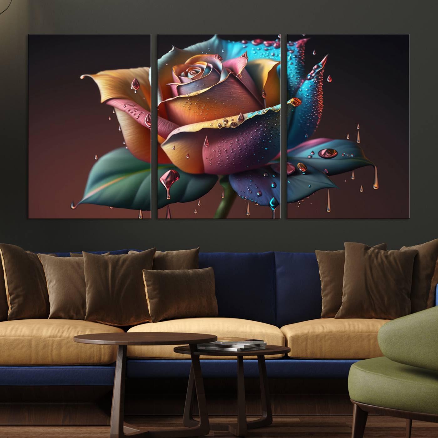 15207-MGV-CV-36X24-Abstract Rose Wall Art Canvas Print