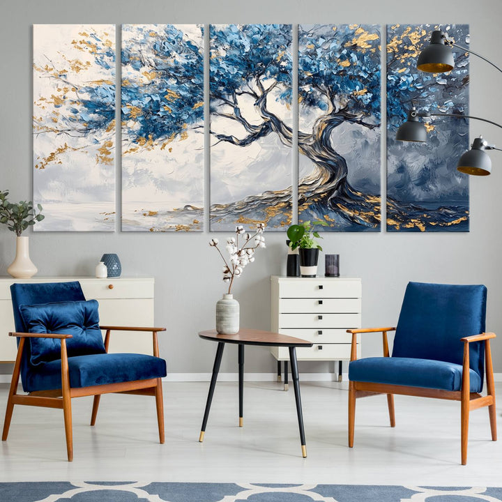 10259-MGV-CV-36X24-Abstract Tree Painting Canvas Wall Art | Tree of Life Painting Wall Art Canvas Print