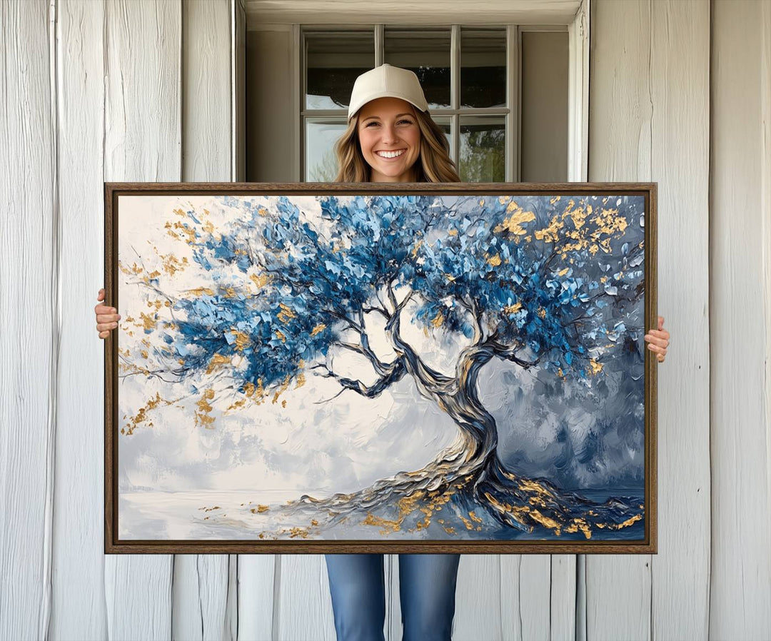 10259-MGV-CV-36X24-Abstract Tree Painting Canvas Wall Art | Tree of Life Painting Wall Art Canvas Print