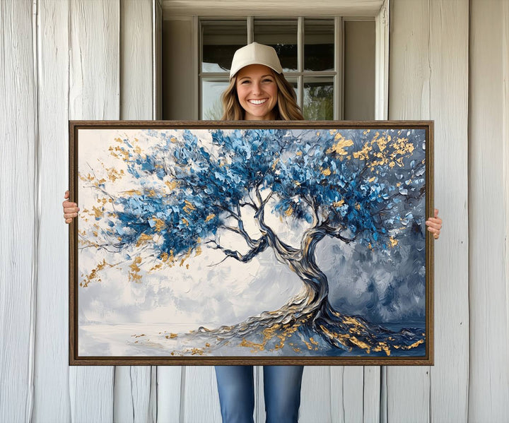 10259-MGV-CV-36X24-Abstract Tree Painting Canvas Wall Art | Tree of Life Painting Wall Art Canvas Print