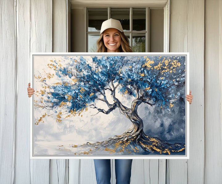 10259-MGV-CV-36X24-Abstract Tree Painting Canvas Wall Art | Tree of Life Painting Wall Art Canvas Print