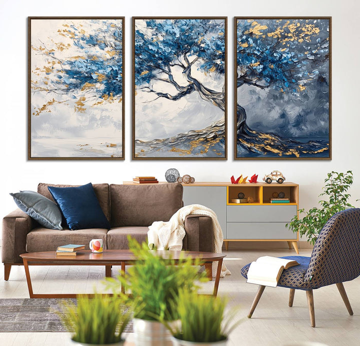 10259-MGV-CV-36X24-Abstract Tree Painting Canvas Wall Art | Tree of Life Painting Wall Art Canvas Print