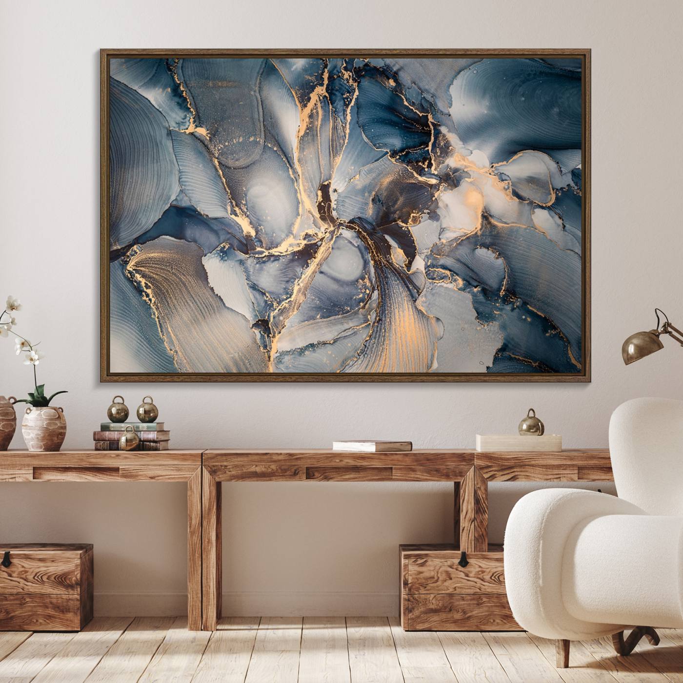 69995-MGV-FC-36X24_Walnut-Abstract Wall Art Canvas Print for Modern Home Decor