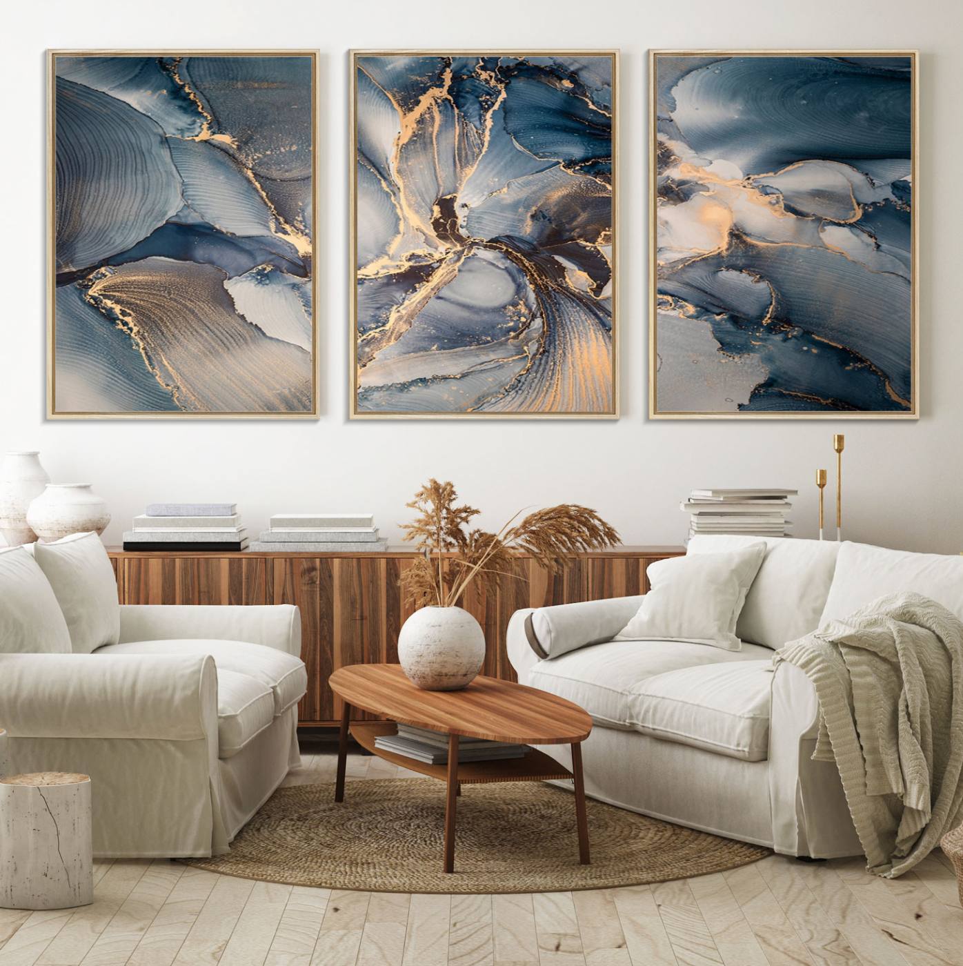 69995-MGV-FC-60X30-3P_Natural-Abstract Wall Art Canvas Print for Modern Home Decor