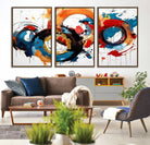 Abstract Wall Art, Rings Wall Art Canvas Print