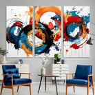 Abstract Wall Art, Rings Wall Art Canvas Print