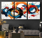 Abstract Wall Art, Rings Wall Art Canvas Print