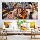 African American Jazz Art Music Abstract Wall Art Painting Canvas Wall Art