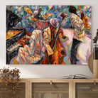 African American Jazz Art Music Abstract Wall Art Painting Canvas Wall Art