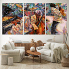 African American Jazz Art Music Abstract Wall Art Painting Canvas Wall Art