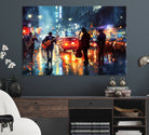 94605-MGV-CV-36X24-African American Jazz Canvas - Abstract Music Wall Art Print - Abstract Jazz Wall Art Framed Prints for Home Decor